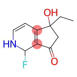 7H-Cyclopenta[c]pyridin-7-one,5-ethyl-1-fluoro-1,2,5,6-tetrahydro-5-hydroxy-(9CI)