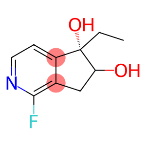 5H-Cyclopenta[c]pyridine-5,6-diol, 5-ethyl-1-fluoro-6,7-dihydro-, (5S)-