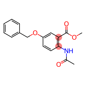 Benzoic acid, 2-(acetylamino)-5-(phenylmethoxy)-, methyl ester