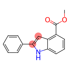 1H-indole-4-carboxylicacid, 2-phenyl-, methylester