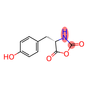 2,5-Oxazolidinedione,4-(p-hydroxybenzyl)-, L- (8CI)