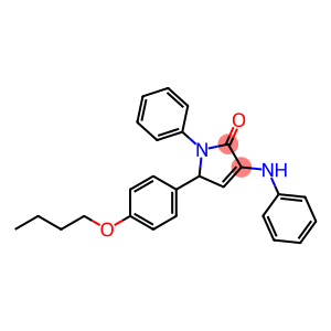 2H-Pyrrol-2-one, 5-(4-butoxyphenyl)-1,5-dihydro-1-phenyl-3-(phenylamino)-