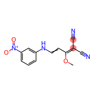 2-[(2E)-1-methoxy-3-[(3-nitrophenyl)amino]prop-2-en-1-ylidene]propanedinitrile