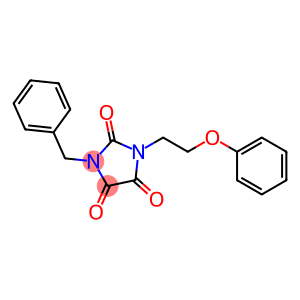 1-BENZYL-3-(2-PHENOXYETHYL)-1H-IMIDAZOLE-2,4,5(3H)-TRIONE