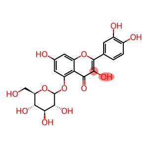 4H-1-Benzopyran-4-one, 2-(3,4-dihydroxyphenyl)-5-(β-D-glucopyranosyloxy)-3,7-dihydroxy-