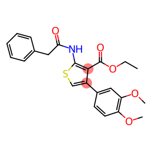 ethyl 4-(3,4-dimethoxyphenyl)-2-[(phenylacetyl)amino]-3-thiophenecarboxylate