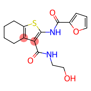 N-(3-{[(2-hydroxyethyl)amino]carbonyl}-4,5,6,7-tetrahydro-1-benzothien-2-yl)-2-furamide