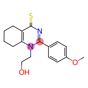 1-(2-hydroxyethyl)-2-(4-methoxyphenyl)-5,6,7,8-tetrahydro-4(1H)-quinazolinethione