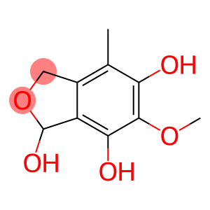 1,5,7-Isobenzofurantriol, 1,3-dihydro-6-methoxy-4-methyl- (9CI)