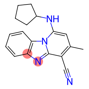 1-(cyclopentylamino)-3-methylpyrido[1,2-a]benzimidazole-4-carbonitrile