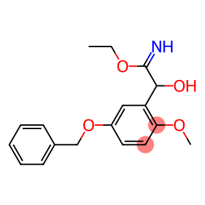Benzeneethanimidic  acid,  -alpha--hydroxy-2-methoxy-5-(phenylmethoxy)-,  ethyl  ester  (9CI)