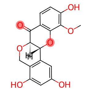 (6aR)-6aα,12aβ-Dihydro-2,4,10-trihydroxy-11-methoxy[2]benzopyrano[4,3-b][1]benzopyran-7(5H)-one