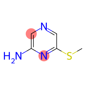 Pyrazinamine, 6-(methylthio)- (9CI)