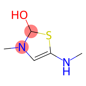 2-Thiazolol, 2,3-dihydro-3-methyl-5-(methylamino)- (9CI)
