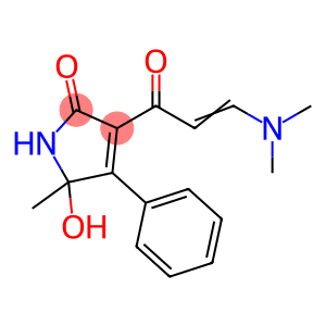 2H-Pyrrol-2-one, 3-[3-(dimethylamino)-1-oxo-2-propen-1-yl]-1,5-dihydro-5-hydroxy-5-methyl-4-phenyl-