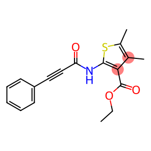 ethyl 4,5-dimethyl-2-[(3-phenyl-2-propynoyl)amino]-3-thiophenecarboxylate