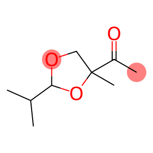 Ethanone, 1-[4-methyl-2-(1-methylethyl)-1,3-dioxolan-4-yl]- (9CI)