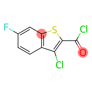 3-Chloro-6-fluoro-1-benzothiophene-2-carbonyl chloride, 3-Chloro-2-(chlorocarbonyl)-6-fluoro-1-benzothiophene