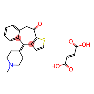 富马酸酮替芬, 一种第二代非竞争性H1抗组胺剂和肥大细胞稳定剂