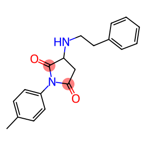 1-(4-methylphenyl)-3-[(2-phenylethyl)amino]-2,5-pyrrolidinedione