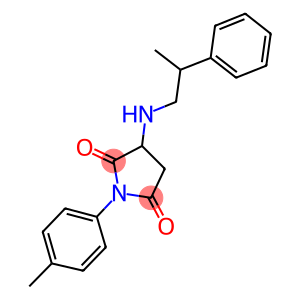 1-(4-methylphenyl)-3-[(2-phenylpropyl)amino]-2,5-pyrrolidinedione