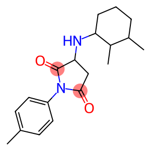 3-[(2,3-dimethylcyclohexyl)amino]-1-(4-methylphenyl)-2,5-pyrrolidinedione
