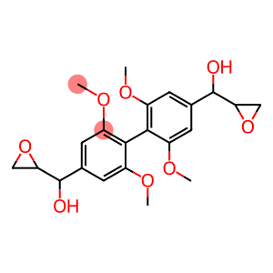 2,6,2',6'-tetramethoxy-4,4-bis(2,3-epoxy-1-hydroxypropyl)biphenyl