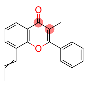 3-Methyl-2-phenyl-8-(1-propenyl)-4H-1-benzopyran-4-one