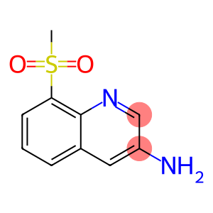3-Quinolinamine, 8-(methylsulfonyl)-