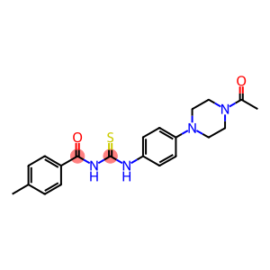 N-[4-(4-acetyl-1-piperazinyl)phenyl]-N'-(4-methylbenzoyl)thiourea