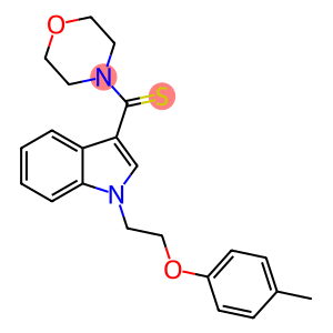 1-[2-(4-methylphenoxy)ethyl]-3-(4-morpholinylcarbothioyl)-1H-indole