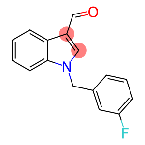 1-[(3-fluorophenyl)methyl]indole-3-carbaldehyde