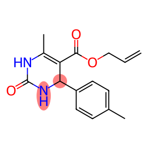 5-Pyrimidinecarboxylic acid, 1,2,3,4-tetrahydro-6-methyl-4-(4-methylphenyl)-2-oxo-, 2-propen-1-yl ester