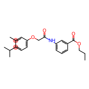 propyl 3-{[(4-isopropyl-3-methylphenoxy)acetyl]amino}benzoate