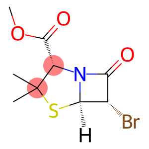4-Thia-1-azabicyclo[3.2.0]heptane-2-carboxylic acid, 6-bromo-3,3-dimethyl-7-oxo-, methyl ester, (2S,5R,6S)-
