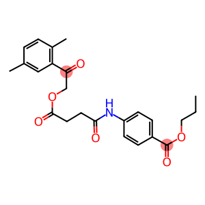 propyl 4-({4-[2-(2,5-dimethylphenyl)-2-oxoethoxy]-4-oxobutanoyl}amino)benzoate