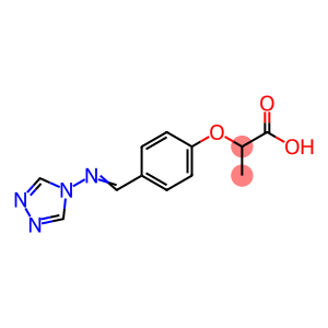 2-{4-[(4H-1,2,4-triazol-4-ylimino)methyl]phenoxy}propanoic acid
