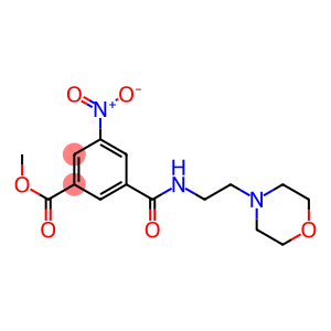 methyl 3-nitro-5-{[(2-morpholin-4-ylethyl)amino]carbonyl}benzoate