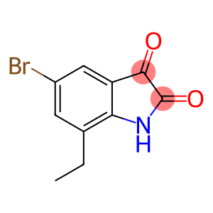 5-溴-7-乙基吲哚啉-2,3-二酮