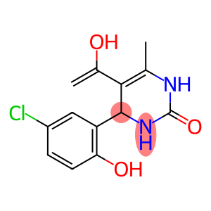 2(1H)-Pyrimidinone,4-(5-chloro-2-hydroxyphenyl)-3,4-dihydro-5-(1-hydroxyethenyl)-6-methyl-(9CI)