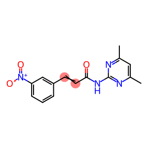 (2E)-N-(4,6-dimethylpyrimidin-2-yl)-3-(3-nitrophenyl)prop-2-enamide