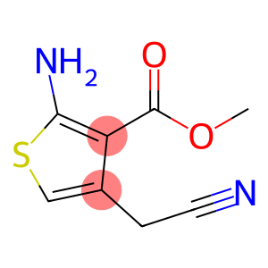 3-Thiophenecarboxylicacid,2-amino-4-(cyanomethyl)-,methylester(9CI)