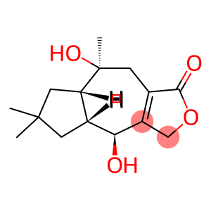 (4S)-4β,8β-Dihydroxy-6,6,8-trimethyl-1,3,4,4aβ,5,6,7,7aβ,8,9-decahydroazuleno[5,6-c]furan-1-one