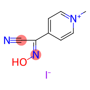 Pyridinium, 4-(cyano(hydroxyimino)methyl)-1-methyl-, iodide
