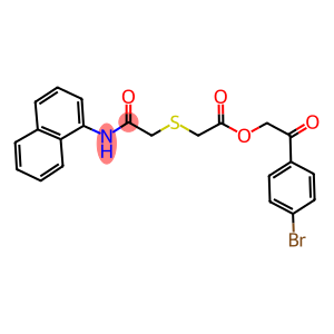 2-(4-bromophenyl)-2-oxoethyl {[2-(1-naphthylamino)-2-oxoethyl]sulfanyl}acetate