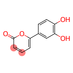 2H-Pyran-2-one, 6-(3,4-dihydroxyphenyl)- (9CI)