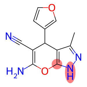 6-amino-4-(3-furyl)-3-methyl-1,4-dihydropyrano[2,3-c]pyrazole-5-carbonitrile