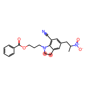 1H-Indole-7-carbonitrile, 1-[3-(benzoyloxy)propyl]-2,3-dihydro-5-(2-nitropropyl)-