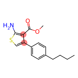 2-氨基-4-(4-丁基苯基)噻吩-3-甲酸甲酯