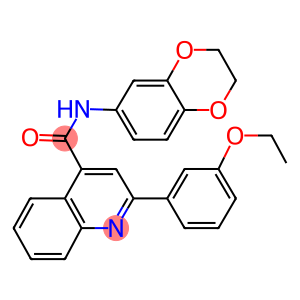 N-(2,3-dihydro-1,4-benzodioxin-6-yl)-2-(3-ethoxyphenyl)-4-quinolinecarboxamide